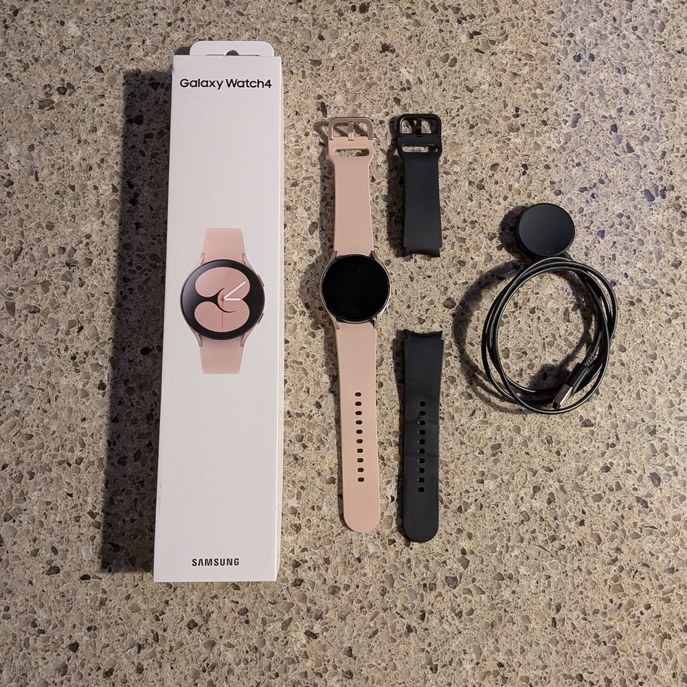 Samsung Galaxy Watch4 Pink and Black